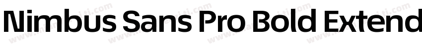 Nimbus Sans Pro Bold Extended字体转换